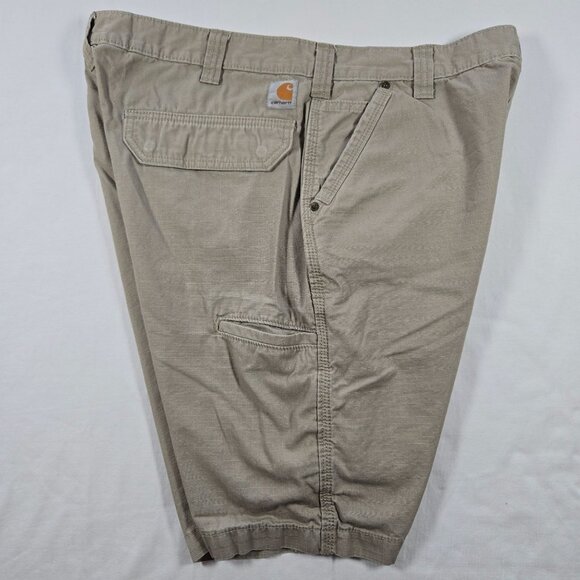 Carhartt Mens Beige Ripstop Casual‎ Cargo Shorts - Picture 6 of 8